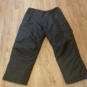 Faded Glory Mens Ski/Snow Pants. 2XL Black